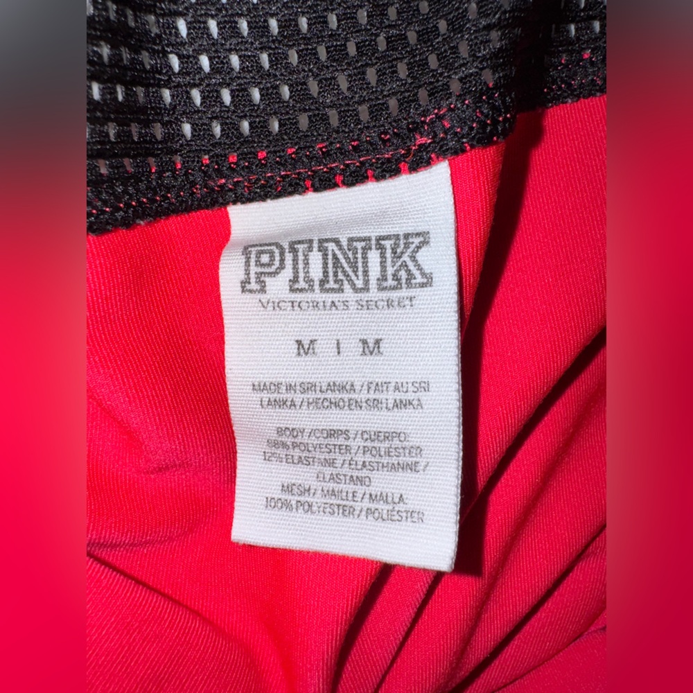 VS PINK VINTAGE LONG SLEEVE ACTIVE CREW SHIRT COLORBLOCK MESH BACK LOGO HTF RARE - Picture 8 of 9
